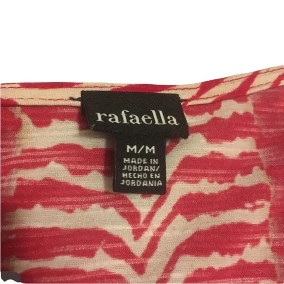 Rafaella Animal Print T-Shirt Blouse Size M - Picture 5 of 8